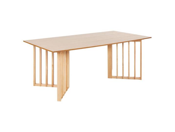 ESSTISCH Holz hellbraun 200/100 cm Leandra