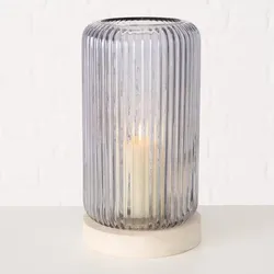 Windlicht Lidingo 24cm grau