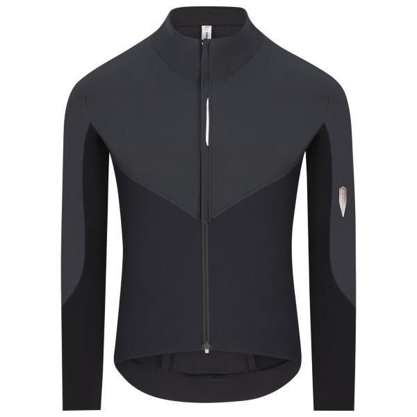 Q36.5 - Dottore Hybrid Que L/S Jersey - Velotrikot Gr S schwarz/grau