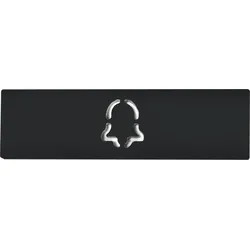 DoorBird D21x Namensschild für eine Ruftaste, Glockensymbol – RAL 7016
