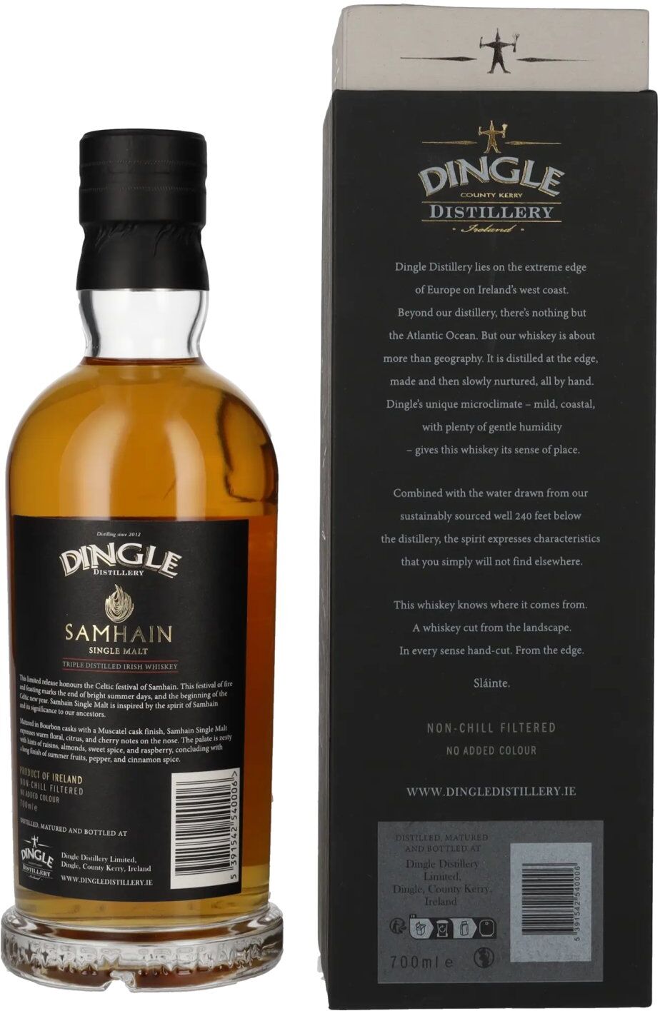 Dingle Gin Dingle SAMHAIN Single Malt Irish Whiskey Triple Distilled 50,5% Vol. 0,7l in Geschenkbox