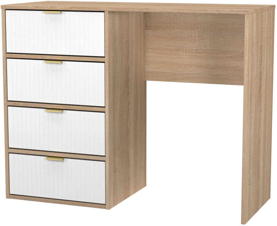 Canora Grey Beranda Dressing Table White Matt/Bardolino 81cm H X 102cm W X 45cm D