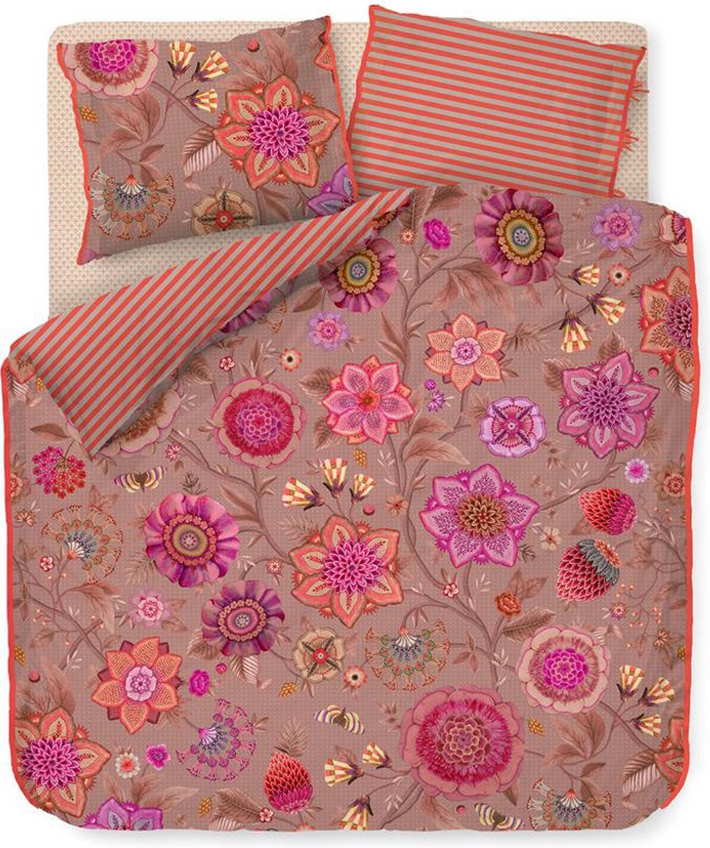 Pip Studio Viva La Vida Dekbedovertrek - Tweepersoons - 200 x 220 cm - Roze