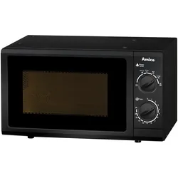 Amica MW 13151 S sw Mikrowelle 700W 17L unterbfähig 26,2x45,2x33,5cm, Mikrowelle, Schwarz