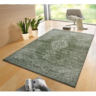 Teppich HANSE HOME "Meridional", grün, B:235cm H:9mm L:320cm, Polypropylen (PP), Teppiche, Teppich, Orientalisch, Orient, Kurzflor, Wohnzimmer, Schlafzimmer, Vintage