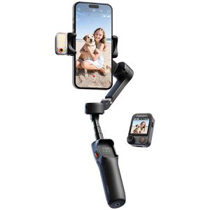 Hohem iSteady V3 Ultra Gimbal schwarz, 3-Achsen-Stabilisator, für Smartphone, Objektverfolgung mit KI
