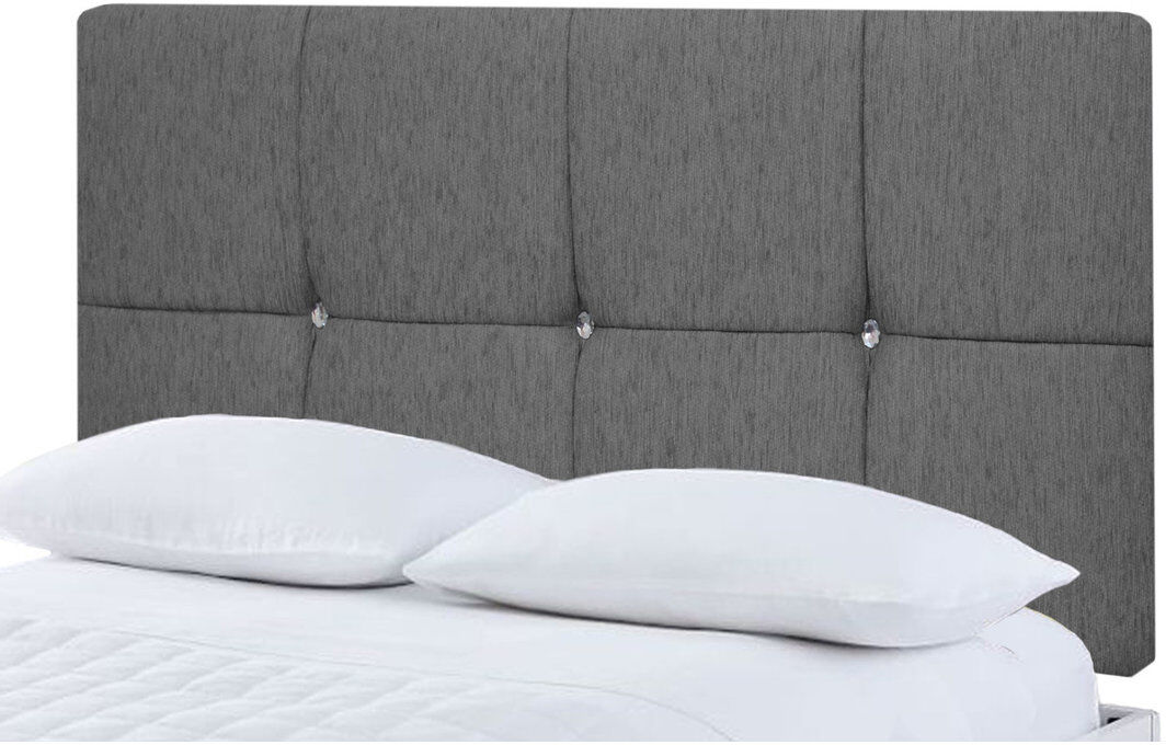 Latitude Run Upholstered Headboard Dark Grey Chenille Single (3')