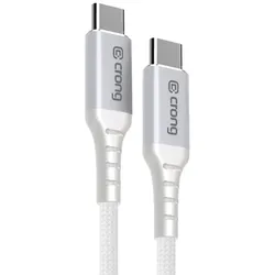 Crong Armor Link - 100W PD 5A USB-C für USB-C Kabel 200cm (weiß)