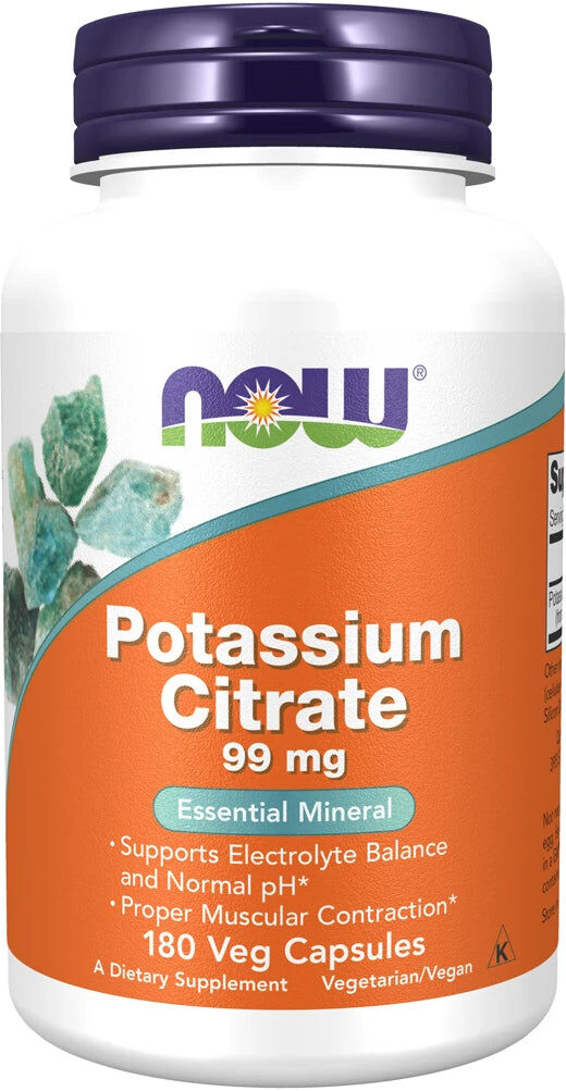 Now Potassium (kalium) Citrate 180 Vegcaps