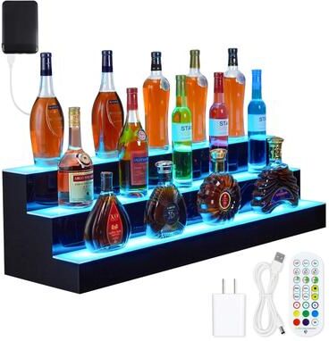 Garvee LED Acrylic Wine Display Rack (Remote/App Control)