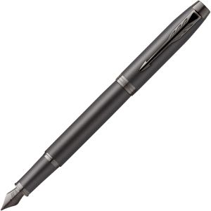 Parker Füller IM Monochrome Titanium PVD, Feder M, Metallgehäuse, schwarz, PVD-beschichtet