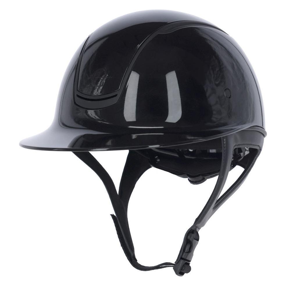 Kerbl Reithelm Eclipse Polo, lackschwarz, 56-58 cm (56 - 58 cm) (3230160)