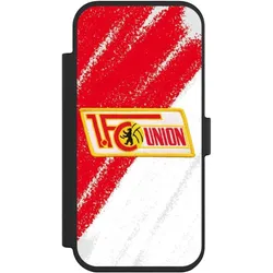 Nivocase Klapphülle für Apple iPhone Air Handyhülle aus Kunst Leder NIVOflip schwarz 1. FC Union Berlin (Apple iPhone Air), Smartphone Hülle, Schwarz