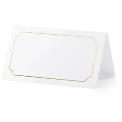 500x Tischkarten - Rahmen, gold, 9,5x5,5cm