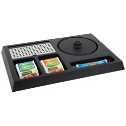 B-TRAY 10 x Willkommenstablett für Hotelzimmer STAY Schwarz