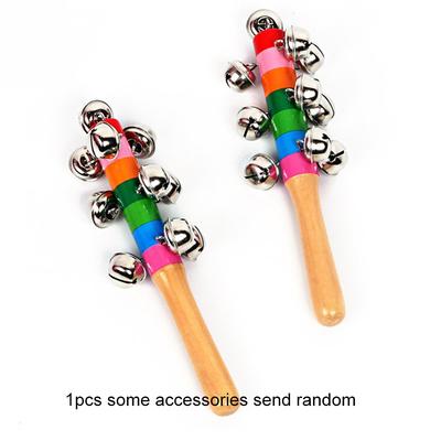 Colorful Rainbow Hand Held Bell Stick, Wooden Discussion Musical Toy For Adult KTV Parties, Kids Games & Group Gifts Colorful Rainbow Hand Held Bell Stick, Wooden Discussion Musical Toy For Adult KTV Parties, Kids Games & Group Gifts