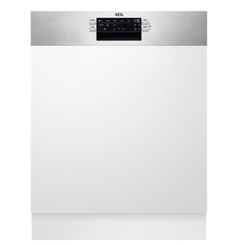 AEG FEE72910ZM, Halb integriert, Standardgröße (60 cm), Silber, Tasten, 1,5 m, 1,5 m