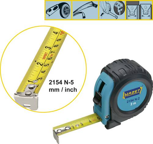 Hazet Maßband 5m Stahl 2154N-5