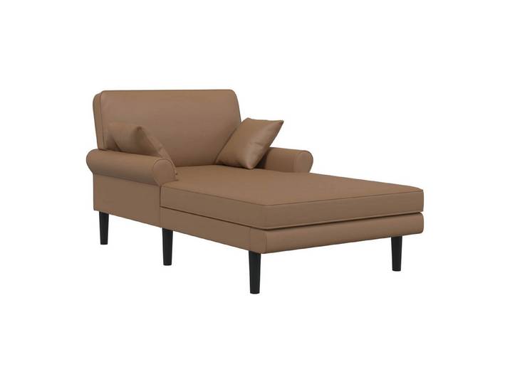 vidaXL Chaiselongue Chaiselongue Cappuccino Kunstleder, 1 Teile