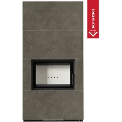 Kaminbausatz KRATKI FLOKI BOX 8 kW Ø 160 Quarzsinter FOKOS PIOMBO