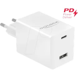 DELOCK 41448 - USB-Ladegerät 5-20 V, 3 A, 45 W, USB-C/ A