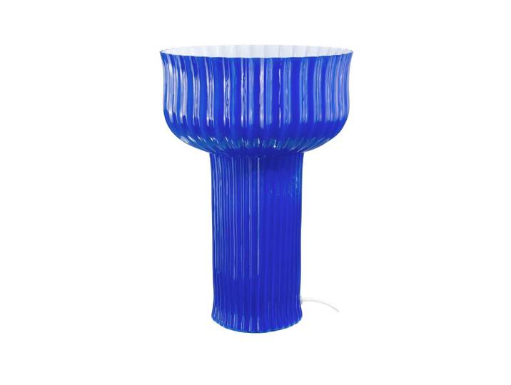 Lampe à poser en verre strié