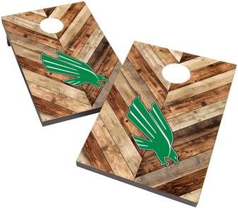 Skip's Garage North Texas Mean Green 2x4 Cornhole Bag Toss Game