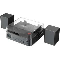 Reflexion HIF2082 (CD Player, Radio Tuner), HiFi Komponente, Schwarz, Braun