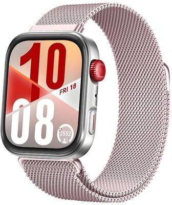 Everyday Crate Huawei Watch Fit 5 Fit 5 Pro Fit 4 Milanese Magnetic Watch Band Stainless Steel Strap pink