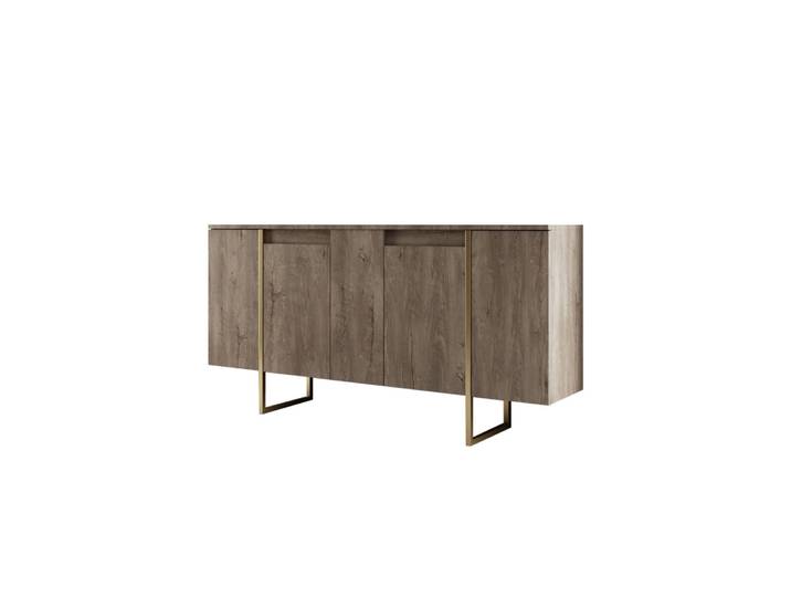 Buffet en bois marron 160 x 35 x 80 cm