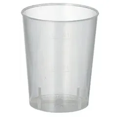 Papstar 50 Mehrweg-Gläser für Schnaps PP 4 cl Ø 4,3 cm · 5,2 cm unzerbrechlich