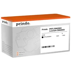 Prindo, Toner, kompatibel mit Lexmark 20N20K0 (BK)