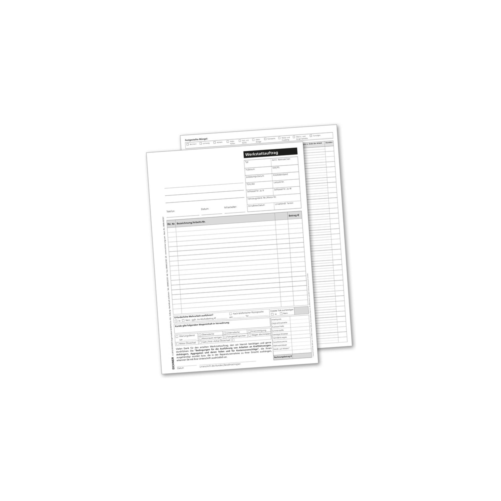 Eichner Arbeitskarten aus Papier, 9096-00197)
