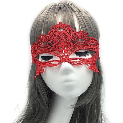 Augenmaske aus Spitze für Damen, Augenmaske für Damen, Party, Karneval, Halloween, Requisiten für Erwachsene, rot, weiß, schwarz, Tactel-Spitze, Accessoires, Maskenkostüme, Augenmaske