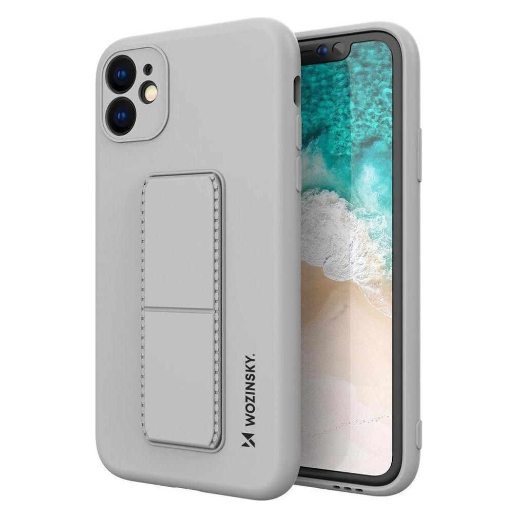 Wozinsky Kickstand Case Silicone Stand Cover for Samsung Galaxy A72 4G Gray (Samsung Galaxy A72) (Wozinsky Kickstand Samsung A72 4G Gray)
