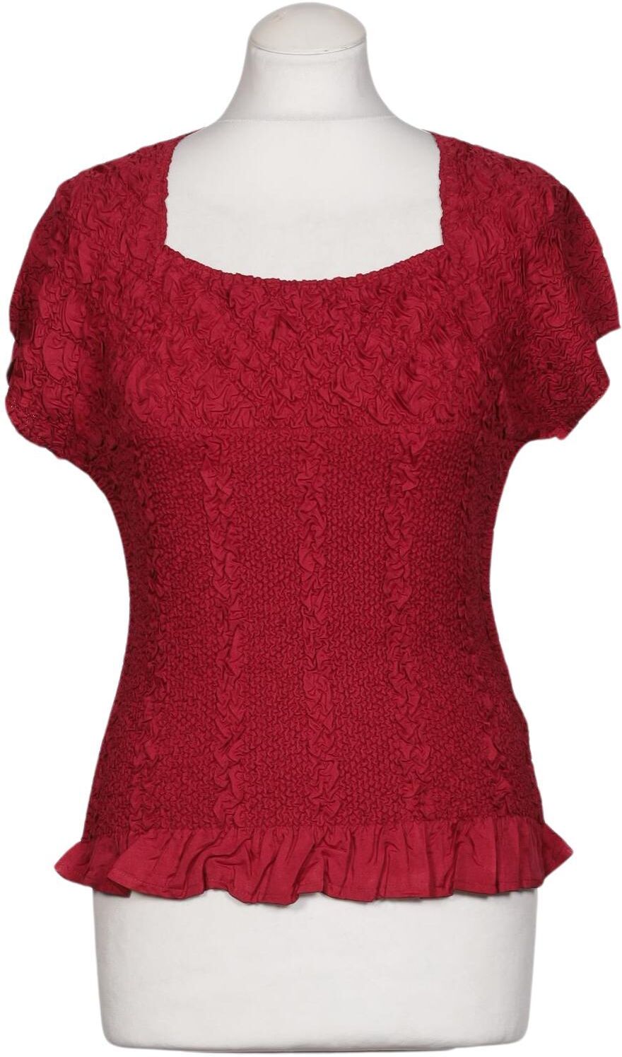 Kriss Trading Sweden Damen Bluse, Rot, Gr. M, Synthetik - Second Hand