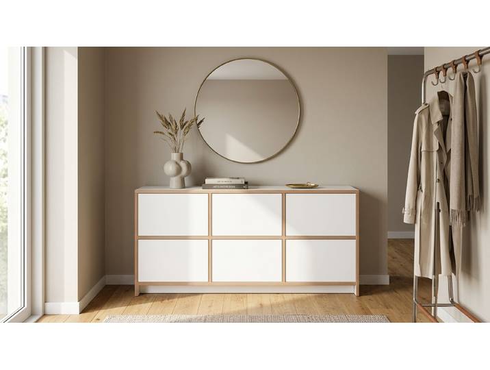 Schlichtes Sideboard – kostenlose Holzmuster Multiplex Multiplex Weiß