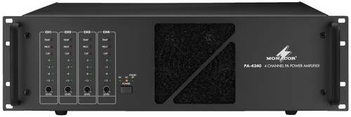 Monacor PA-4240 ELA-Verstärker 240W 4-Kanal