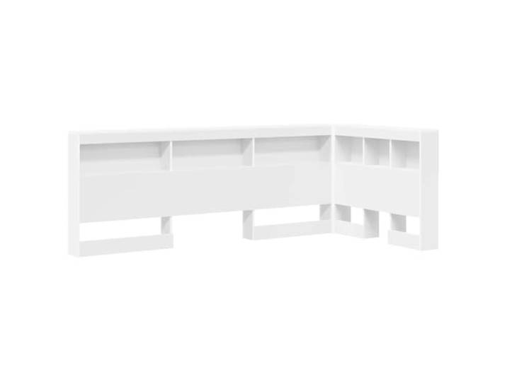 HGLADYU Stauraum Kopfteil mit L-Form und Regal aus Holzwerkstoff für das Schlafzimmer, minimalistisches Kopfteil mit praktischem Stauraum