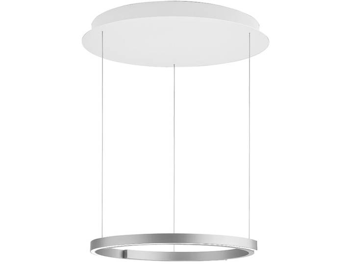Bankamp Designer-Pendellampe Rings Alu Matt Aluminium/Acryl 4600 lm Dimmbar - LED - Lichtfarbe: Extra warmweiss - Helles Neutralweiss - LED Energiesparlampen