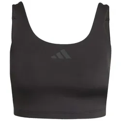 adidas Optime Workout Twist Light Support Bra Tanktop Damen - bla