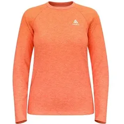 ODLO Damen T-shirt crew neck l/s ESSENTIA, Größe M in Orange Orange