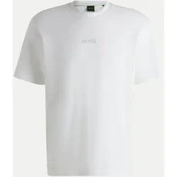 Oversized T-Shirt mit Logo Weiß M