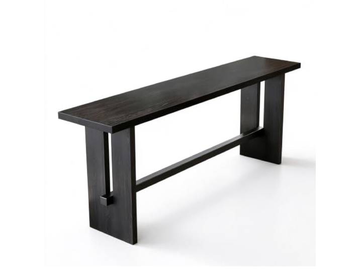 KXPSWGE Massivholz Modern Bar Tisch,Sofa Konsole Tisch Counter Höhe Tisch, lange schmale rechteckige Küche & Esstisch(140cm/55.1in)