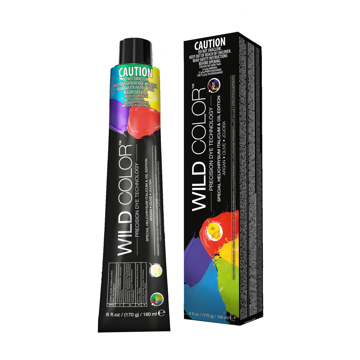 Wild World Hair srl Wild Color Haarfarbe 2N dunkel dunkelbraun 180ml
