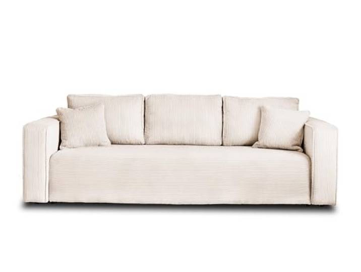 Best Möbel Topaze - 3-Sitzer Sofa - schlaffunktion und Bettkasten - aus Cord Beige