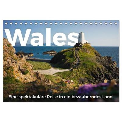 Wales - Eine spektakuläre Reise in ein bezauberndes Land. (Tischkalender 2027 DIN A5 quer), CALVENDO Monatskalender