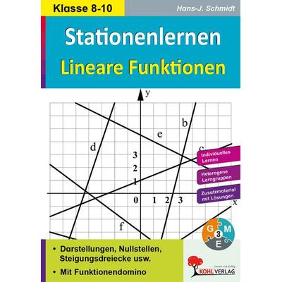 Stationenlernen Lineare Funktionen, Taschenbuch von Hans-J. Schmidt, KOHL VERLAG Der Verlag mit dem Baum, 978-3-95686-575-6