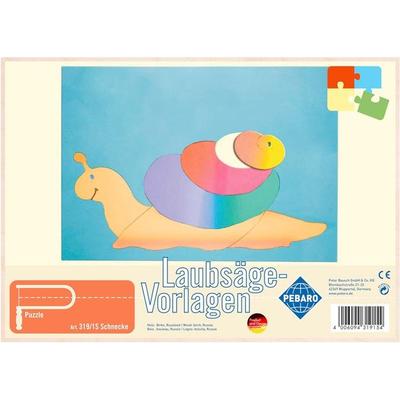 PEBARO 319/1S - Laubsägevorlage Schnecke, 1 Platte, Größe DIN A4