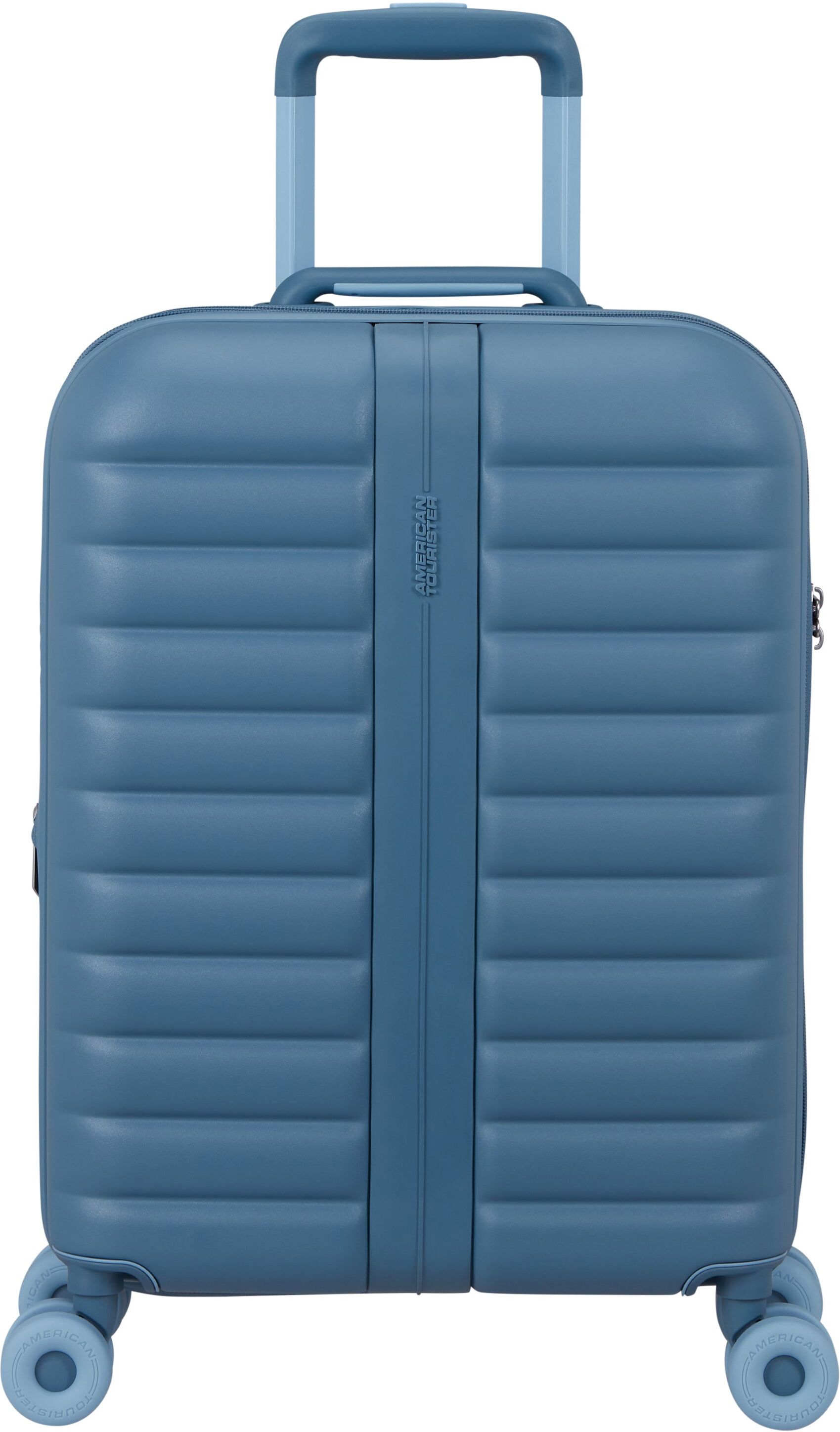American Tourister Neovibe 55cm Spinner 4-Wheel Expandable Cabin Case - Steel Blue